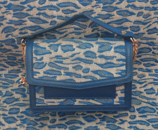 ANGI LUXI Borsa a mano da donna blu grigio -Piccola- - AVS-AURA