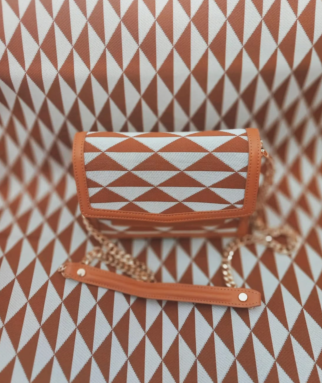 ANGI LUXI Borsa a mano da donna blu grigio -Piccola- - AVS-AURA