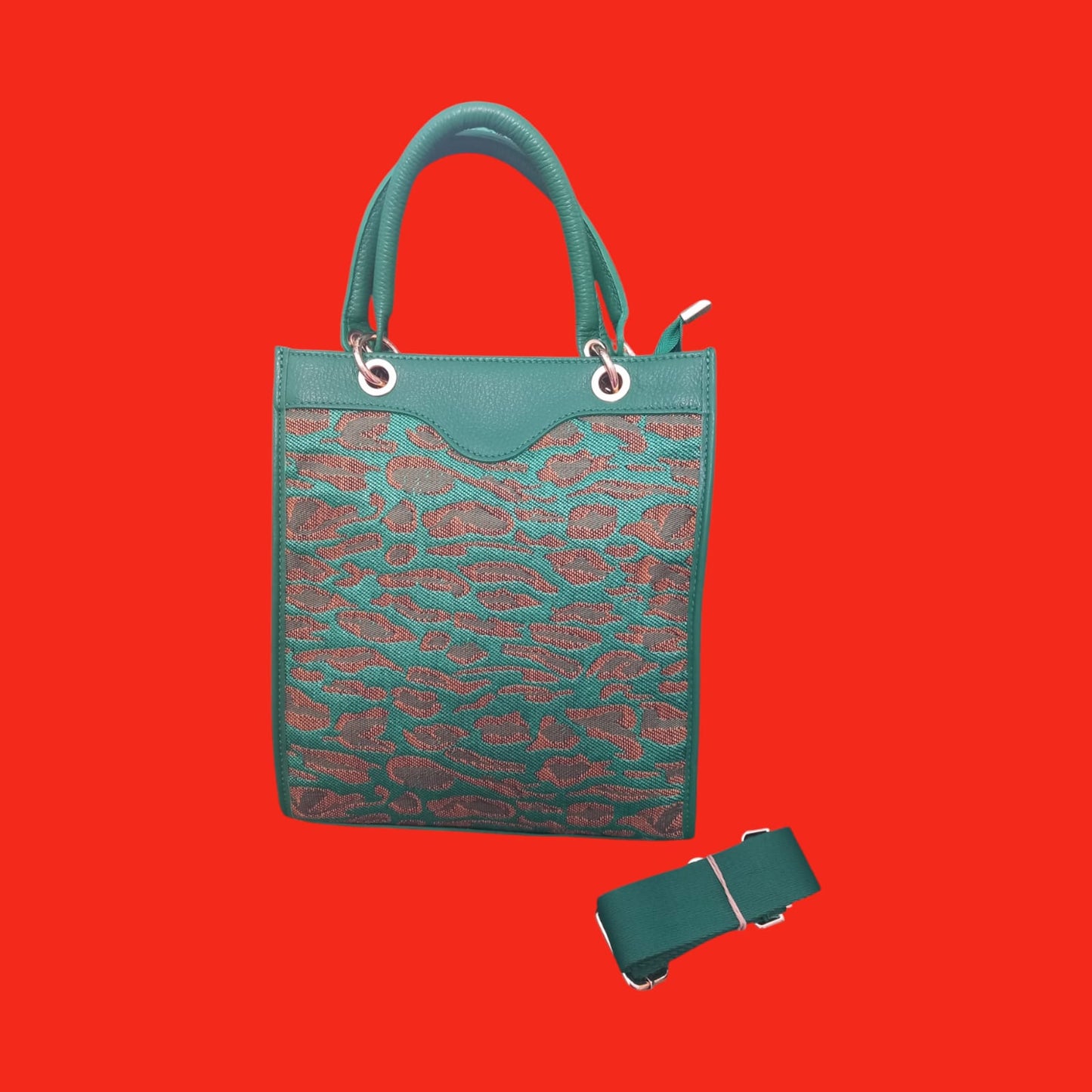 ANGELINA Jd Borsa a mano da donna blu grigio -Grande- - AVS-AURA